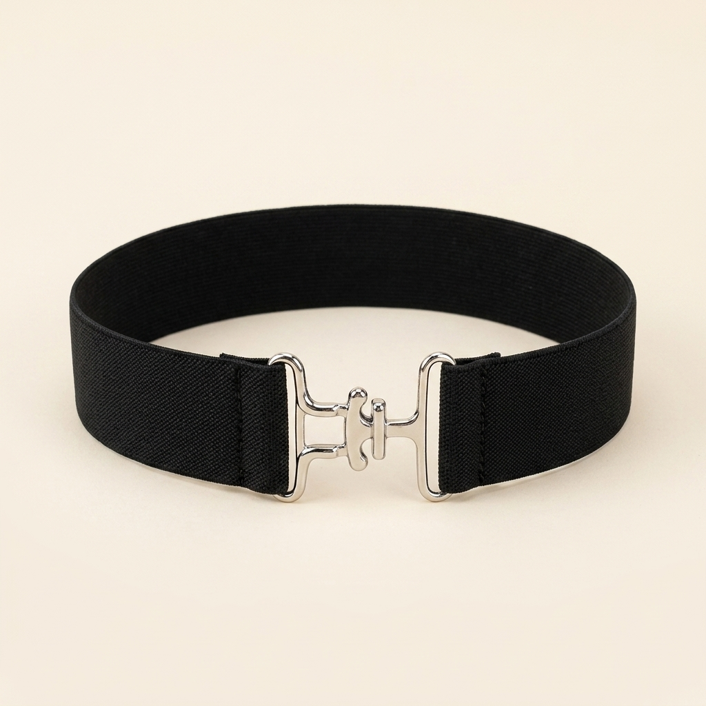 Elastic riding belt studio product shot