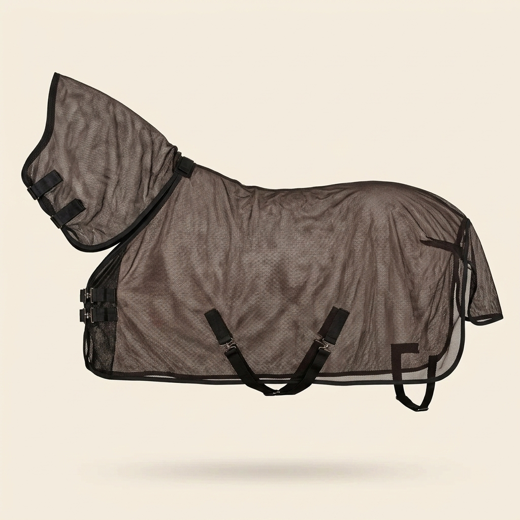Horse fly sheet turnout rug studio product shot