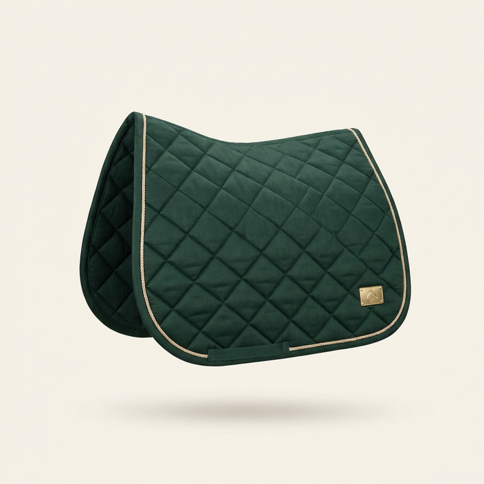 Horse Dressage Saddle Pad | Forest Green