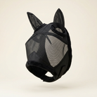 Black horse fly mask with ears in fine mesh