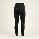 Black full grip riding leggings with silicone seat