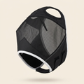 Horse fly mask without ears black studio product shot