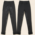 Winter thermal riding tights black studio product shot