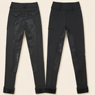 Winter thermal riding tights black studio product shot