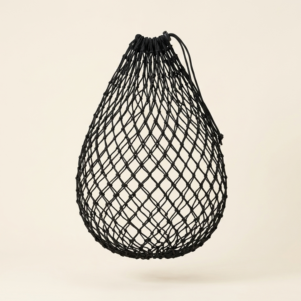 Slow feed hay net black studio product shot