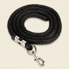 Heavy duty horse lead line black studio product shot