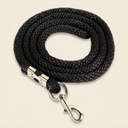 Heavy duty horse lead line black studio product shot