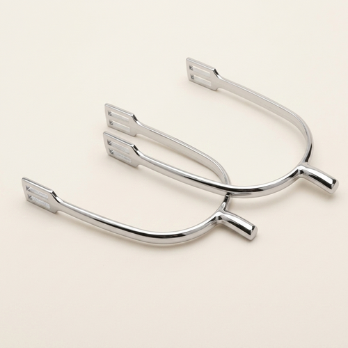 English riding spurs silver pair studio product shot