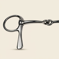 Full cheek snaffle bit stainless steel studio product shot