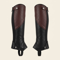 Leather half chaps studio product shot