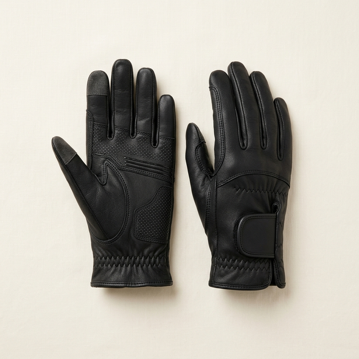 Horse Riding Gloves Touchscreen | Black